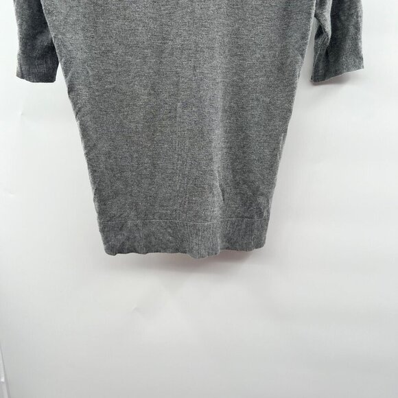 Liz Claiborne Women's Mock Neck Short Sleeve Sweater Gray Size Medium - Picture 5 of 8